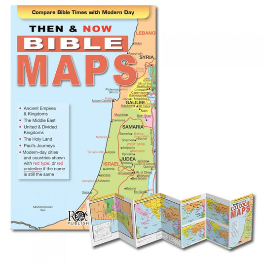 THEN AND NOW BIBLE MAPS PAMPHLET
