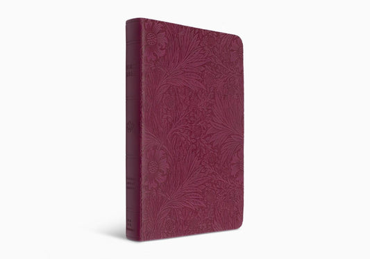 ESV Large Print Value Thinline Bible TruTone, Raspberry, Floral Design