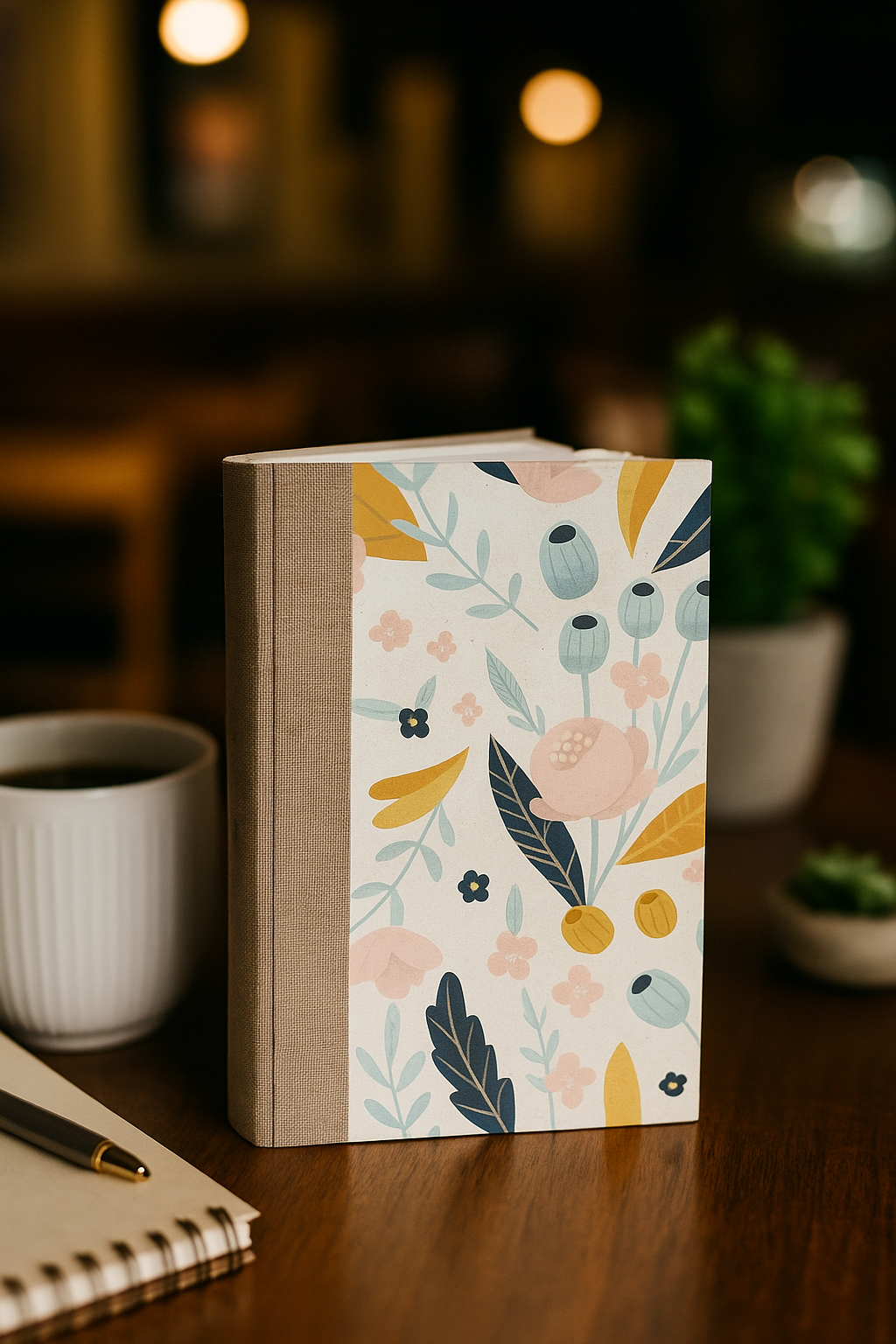 ESV Large Print Compact Bible, Red Letter Hardcover, Spring Bloom Design