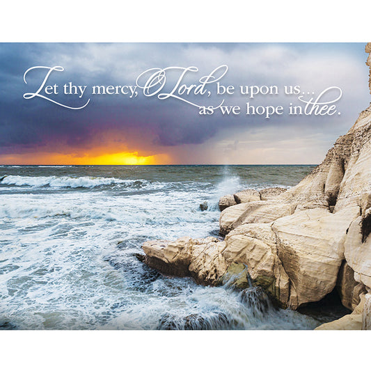 LET THY MERCY NOTECARD