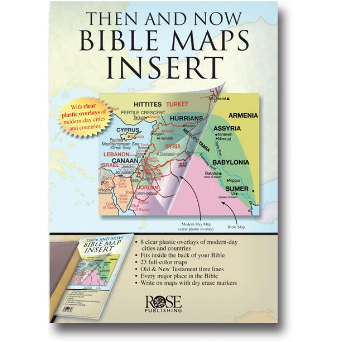 DELUXE THEN & NOW BIBLE MAPS INSERT