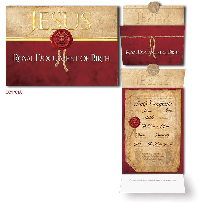 ROYAL DOCUMENT OF BIRTH - 1 Pack/10 Cards
