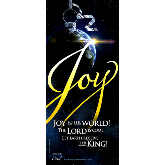 Joy…Let Earth Receive Her King - WitnessWord Card