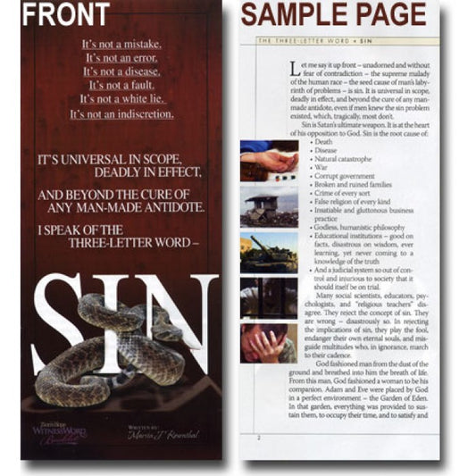 Sin - Booklet - 10-Pack